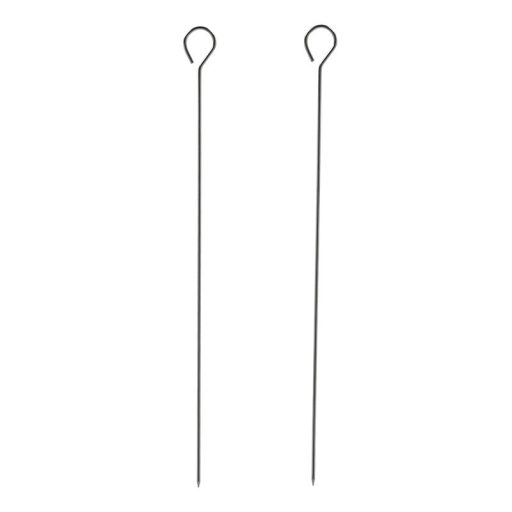 Rozsdamentes acél BBQ nyárs, 10 db-os, 30 cm