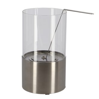   Füstmentes bioethanol asztali kandalló, rozsdamentes acél, 16,4 cm átmérőjű