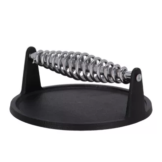  Öntöttvas hamburgerhús formázó, steak nehezék, 18 cm átmérőjű