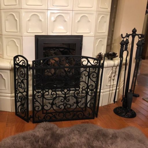 Öntöttvas kandallótisztító szett állvánnyal, 80 cm