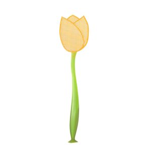 Tulipán alakú légycsapó, 42 cm, narancssárga