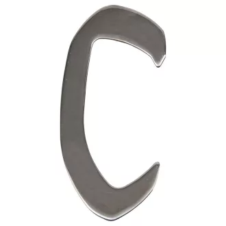 Modern acél házszám, C