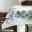 Havas fenyőerdő asztalterítő, 96x100 cm, ezüst lurex