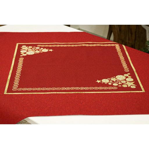 Glory karácsonyfás asztalterítő, 96x100 cm, arany lurex