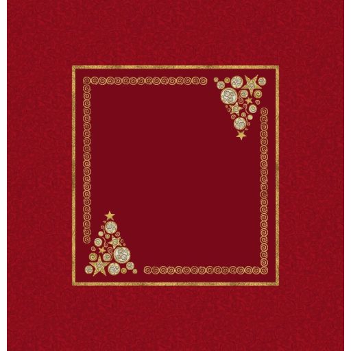 Glory karácsonyfás asztalterítő, 96x100 cm, arany lurex