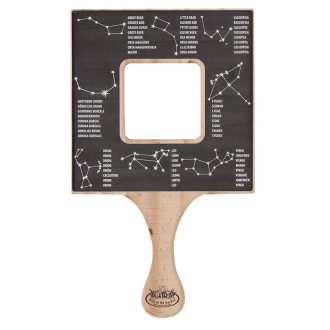   Fából készült csillagkép és holdfázis olvasó gyerekeknek, 12 x 20 cm