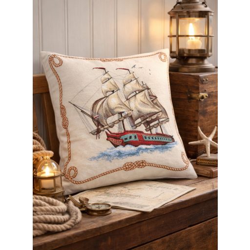 Vitorláshajó (B) díszpárna huzat