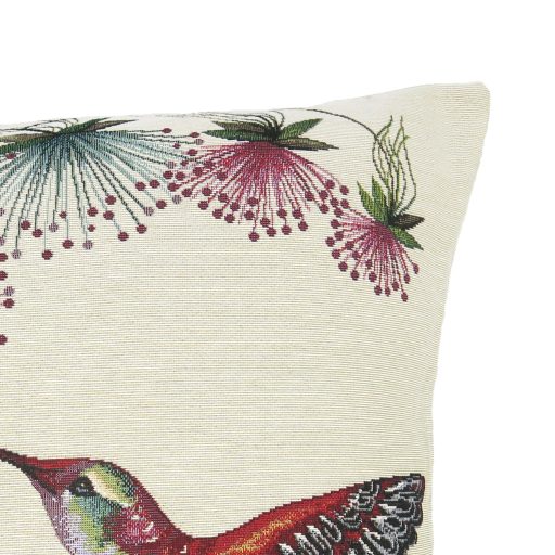 Kolibris (pink virágos) díszpárna huzat 