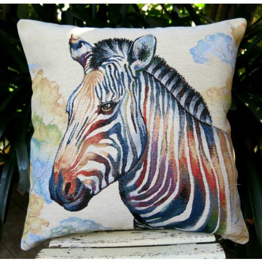 Zebrás díszpárna huzat