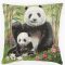 Panda macis, trópusi díszpárna huzat