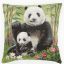 Panda macis, trópusi díszpárna huzat