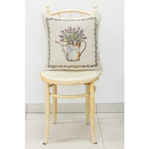 Levendulás, kannás díszpárna huzat