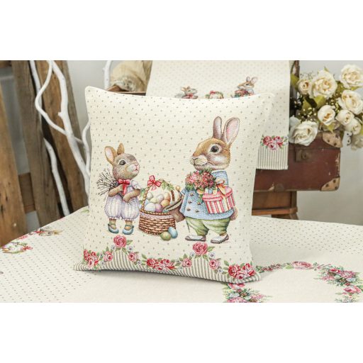 Roses húsvéti nyuszis díszpárna huzat
