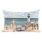 Vízparti hangulat díszpárna huzat töltettel, 50x70 cm