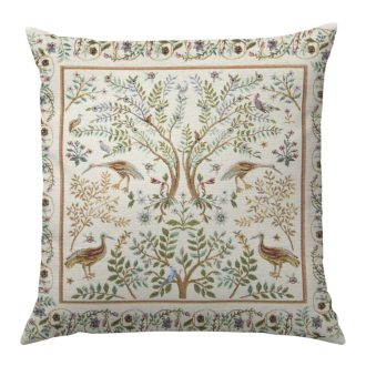 Ősi kert (fehér) díszpárna huzat