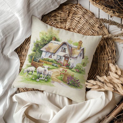 Bárányos díszpárna huzat