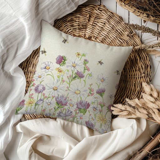 Vadvirágos rét díszpárna huzat