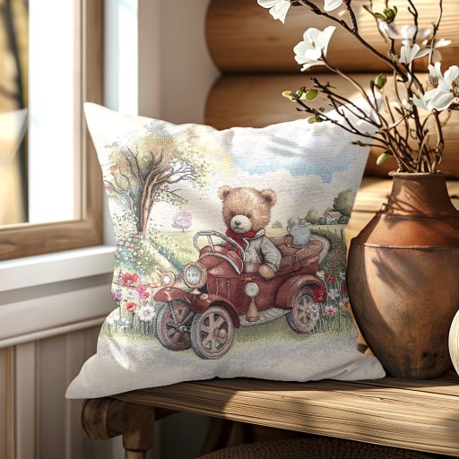 Kismackós (autós) díszpárna huzat