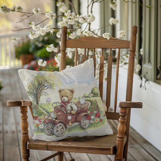 Kismackós (autós) díszpárna huzat