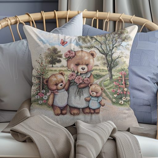 Kismackó család díszpárna huzat