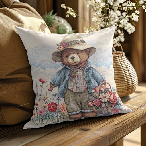 Kismackós (kalapos) díszpárna huzat