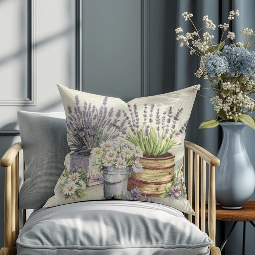 Flower shop, levendulás (C) díszpárna huzat