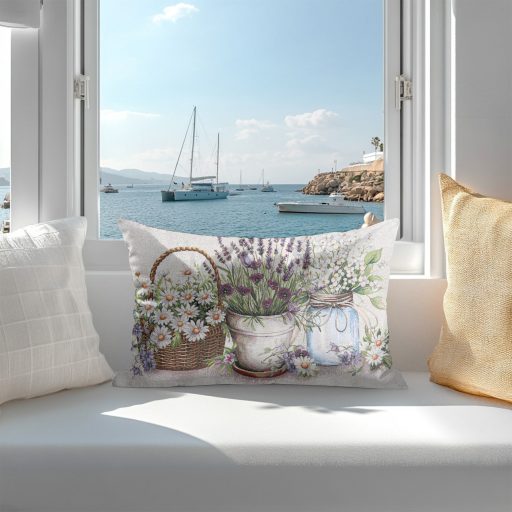 Flower shop, levendulás díszpárna huzat töltettel, 40x70 cm