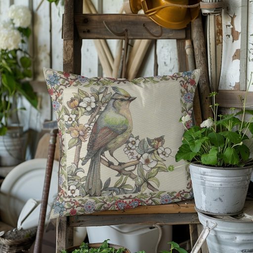 Madár fantázia (A) díszpárna huzat