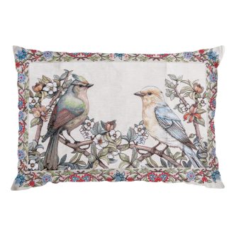 Madár fantázia díszpárna huzat töltettel, 50x70 cm