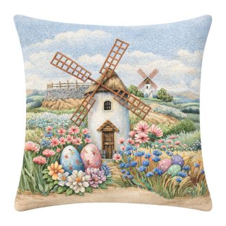 Tavaszi szélmalom díszpárna huzat