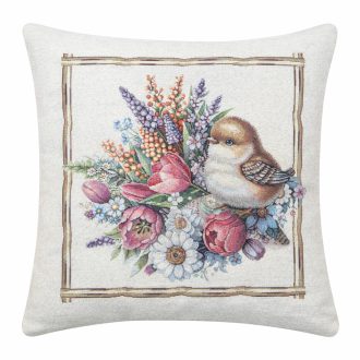Tavaszi madárdal díszpárna huzat