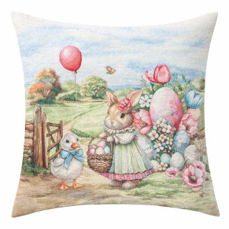 Farmhouse húsvéti nyuszi lányos díszpárna huzat