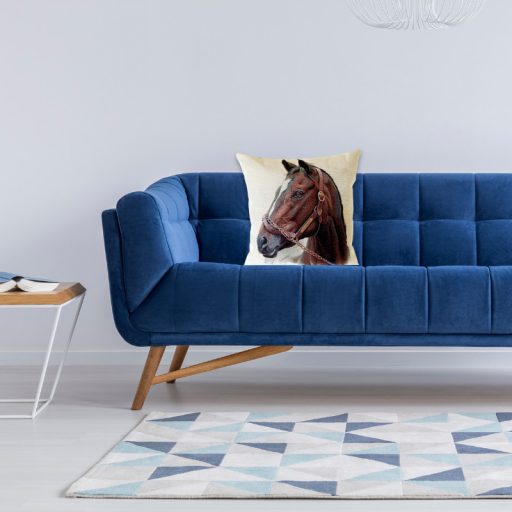 Lovas (pej) díszpárna huzat