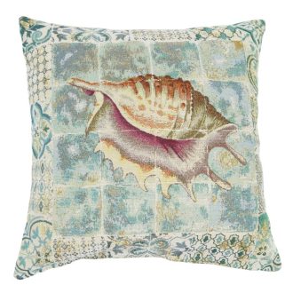 Kagylós (A) csempemintás díszpárna huzat