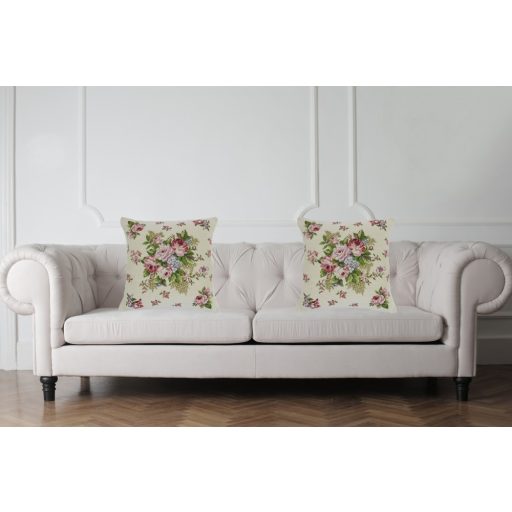 Rózsás díszpárna huzat