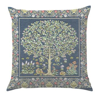 Életfa (kék) díszpárna huzat