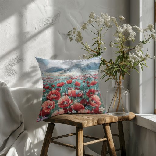 Pipacsmező díszpárna huzat