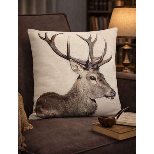 Szarvasos díszpárna huzat