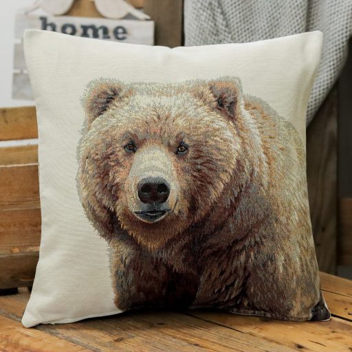 Medvés díszpárna huzat