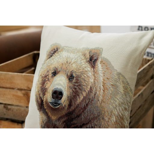 Medvés díszpárna huzat