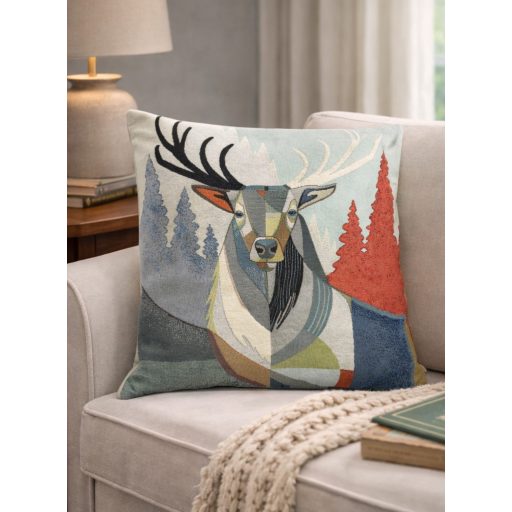 Modern szarvas díszpárna huzat