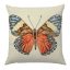 Pillangós (narancssárga) díszpárna huzat