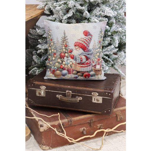 Manó az erdőben díszpárna huzat, arany lurex