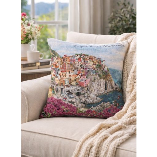 Mediterrán, Cinque Terre díszpárna huzat