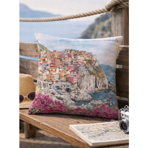 Mediterrán, Cinque Terre díszpárna huzat