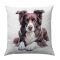 Border collie (barna) kutyás díszpárna huzat