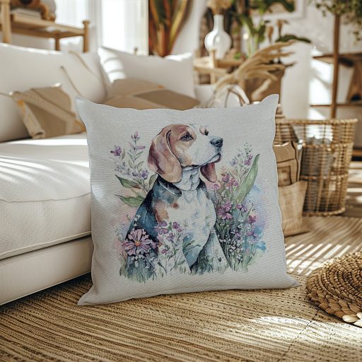 Beagle kutyás díszpárna huzat