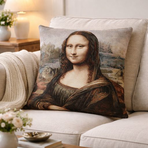 Mona Lisa díszpárna huzat