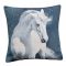 Fehér lovas díszpárna huzat