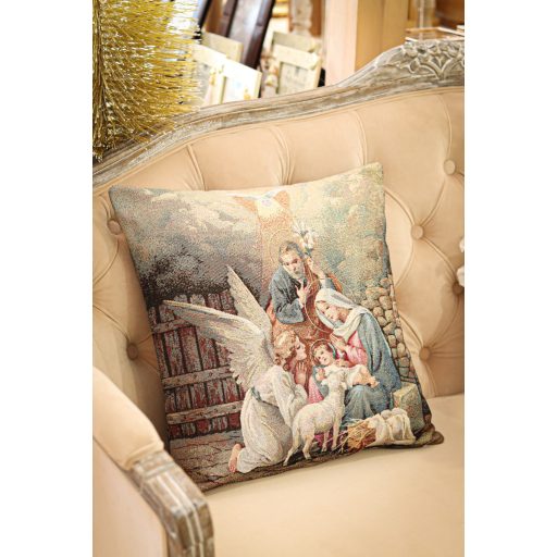 Betlehemi hajnal díszpárna huzat, arany lurex